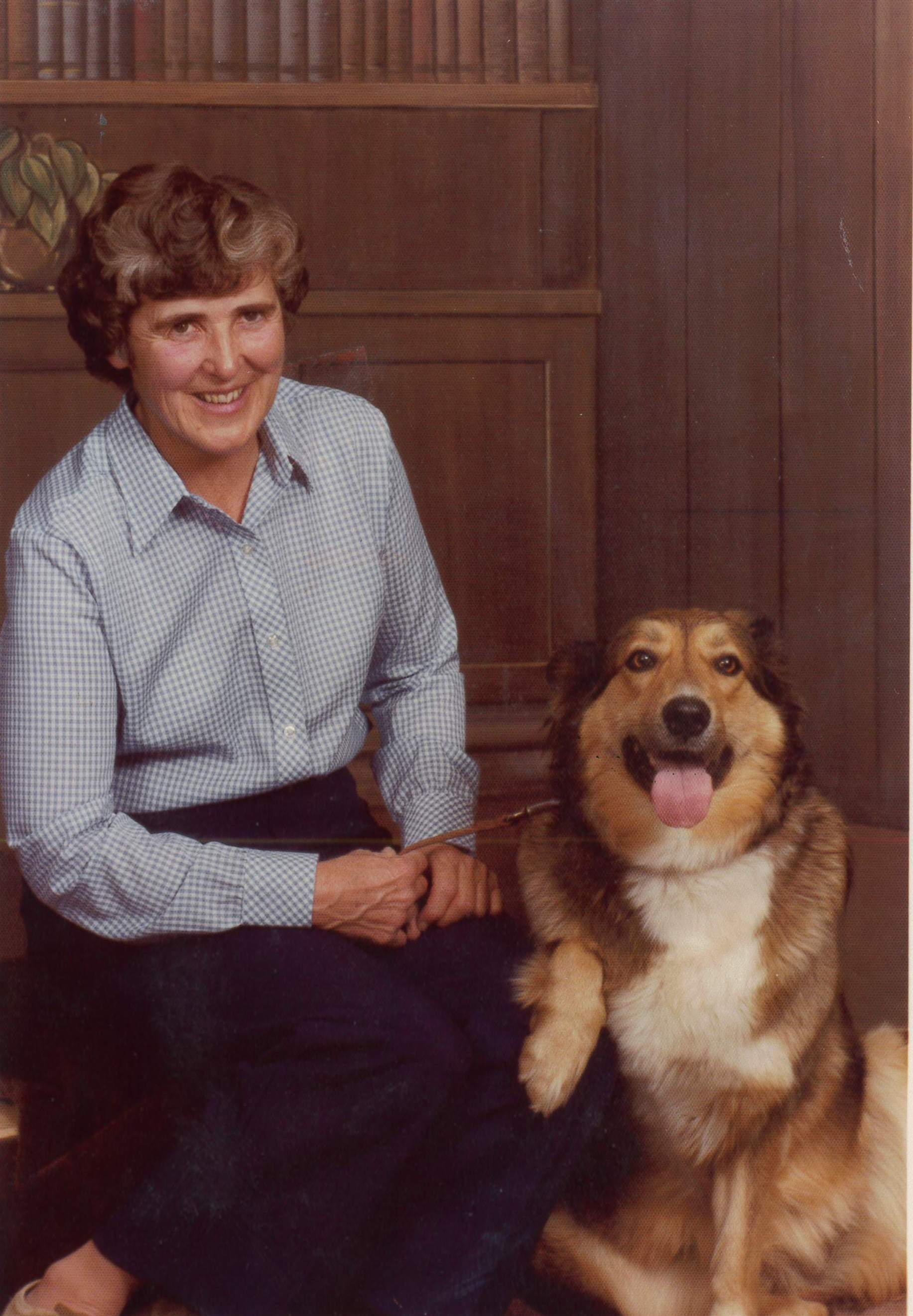 Virginia Forshee and her dog