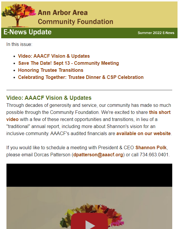 Summer 2022 enews update