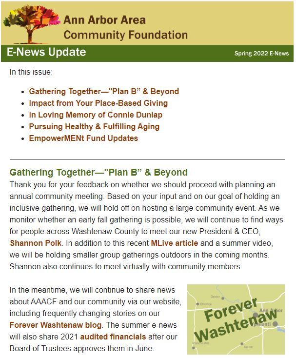 2022 Spring E-News
